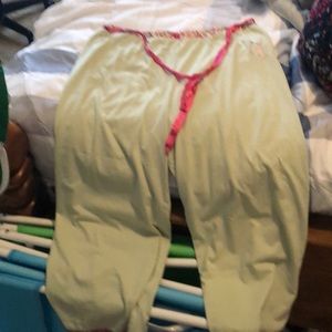 Light green capri sleep/lounge pants